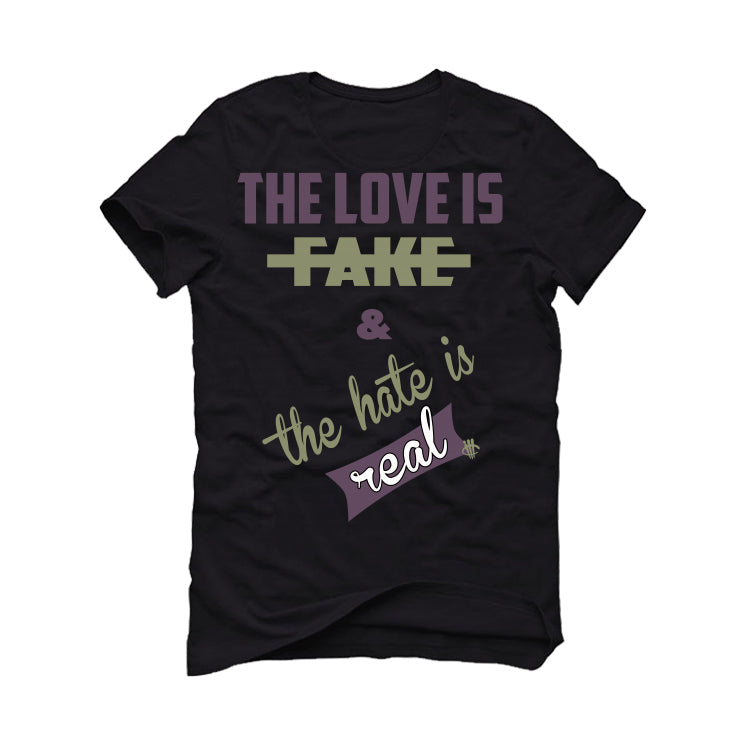 Air Jordan 4 “Canyon Purple” Black T-Shirt (Love is Fake)
