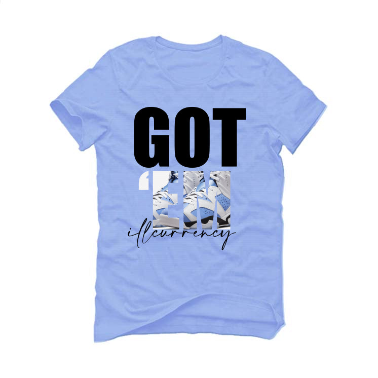 Air Jordan 6 “UNC” 2022 Carolina Blue T-Shirt (Got Em)