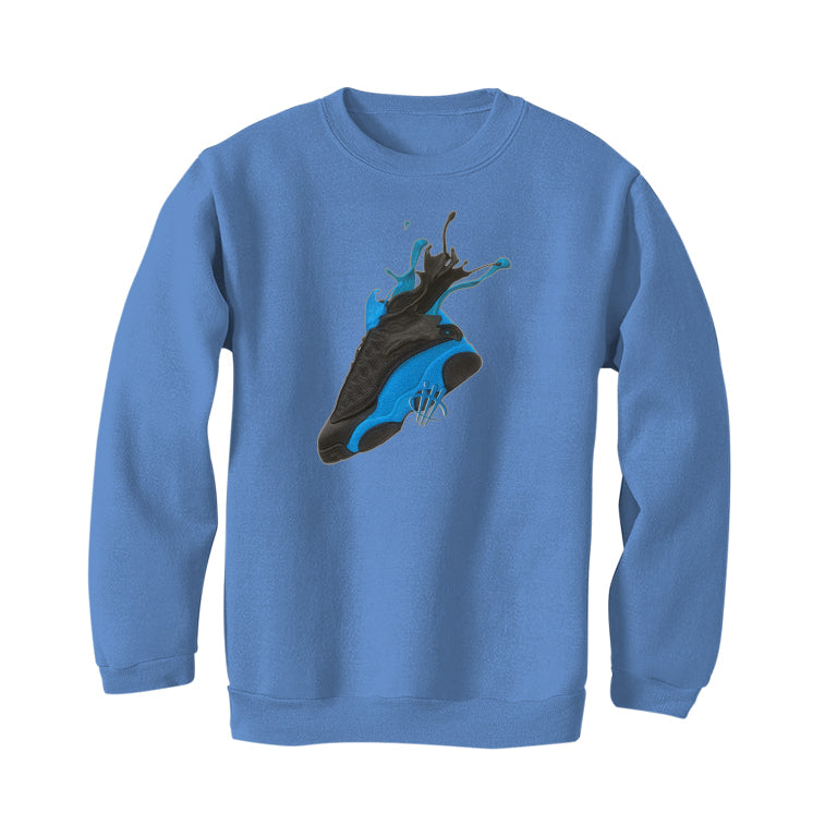 Air Jordan 13 “Black UNC” Carolina Blue T-Shirt (SPLASH UNC)
