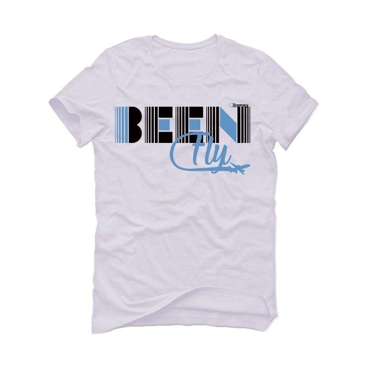 Air Jordan 9 University Blue 2020 White T-Shirt (Been Fly) - illCurrency Sneaker Matching Apparel