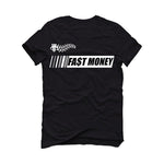 Air Jordan 1 Retro High '85 OG 'Black White' - Black T-Shirt (Fast Money)
