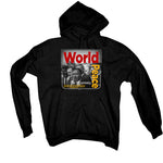 Air Jordan 7 “Citrus” 2022 Retro | illcurrency Black T-Shirt (WORLD PEACE)