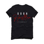 Air Jordan 4 “Red Thunder” Black T-Shirt (Born Hustler) - illCurrency Sneaker Matching Apparel
