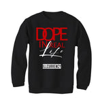 Air Jordan 4 “Red Thunder” Black T-Shirt (DOPE) - illCurrency Sneaker Matching Apparel