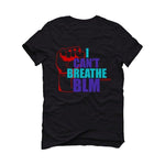 Jordan 5 Retro Top 3 2020 Black T-Shirt (I cant breathe BLM) - illCurrency Sneaker Matching Apparel