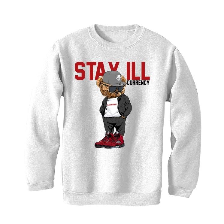 Air Jordan 5 Raging Bull White T-Shirt (Stay ill Bear) - illCurrency Sneaker Matching Apparel