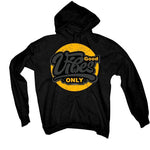 Air Jordan 9 Dark Charcoal University Gold Black T-Shirt (Good Vibes Only) - illCurrency Sneaker Matching Apparel