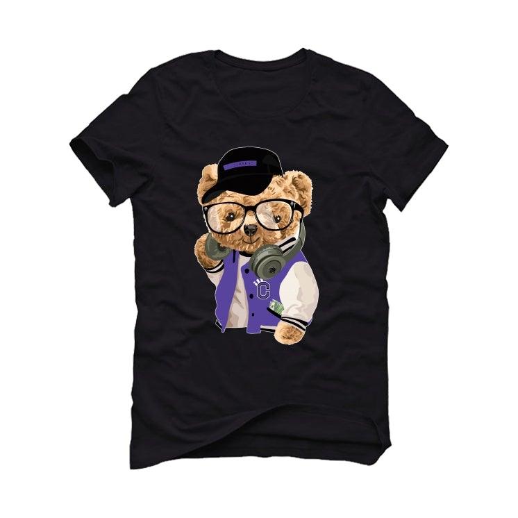 Jordan 12 Retro Black Dark Concord Black T-Shirt (ill Bear illcurrency) - illCurrency Sneaker Matching Apparel