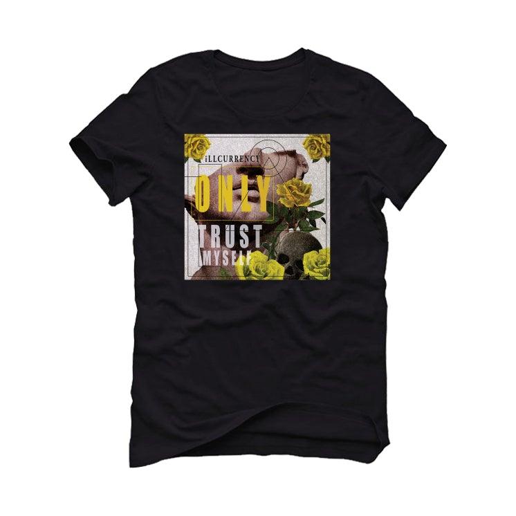 Air Jordan 4 “Lightning”2021 Black T-Shirt (ONLY TRUST MYSELF) - illCurrency Sneaker Matching Apparel