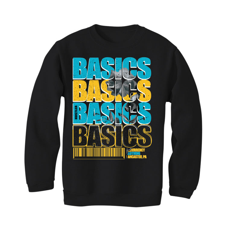 Air Jordan 5 “Aqua” Black T-Shirt (BASICS)