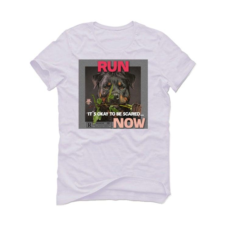 Jordan 5 Low Arctic pink White T-Shirt (IT'S OKAY TO BE SCARED) - illCurrency Sneaker Matching Apparel