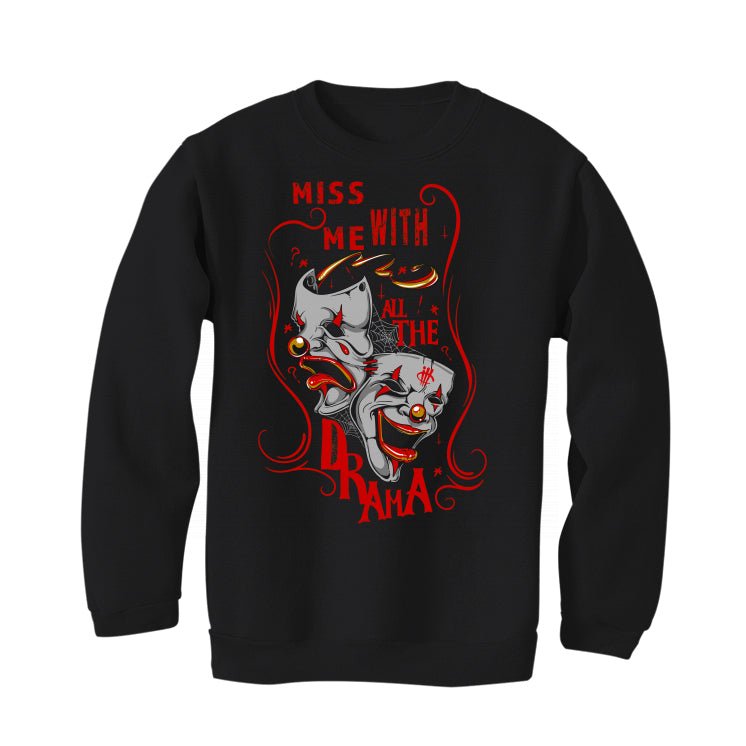 Air Jordan 3 White Cement Reimagined - Black T-Shirt (Miss Me With The Drama)