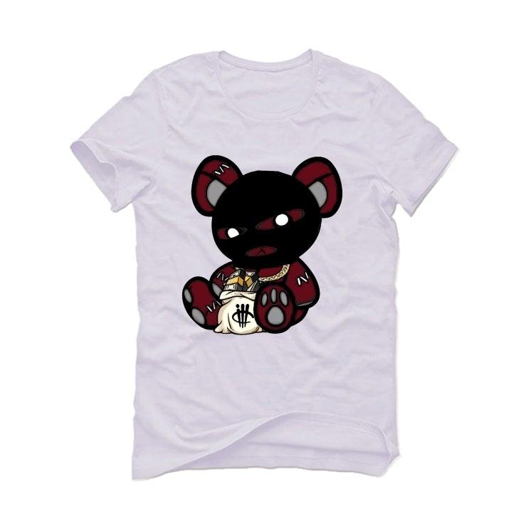 Air Jordan 8 WMNS Burgundy White T-Shirt (Masked Teddy) - illCurrency Sneaker Matching Apparel