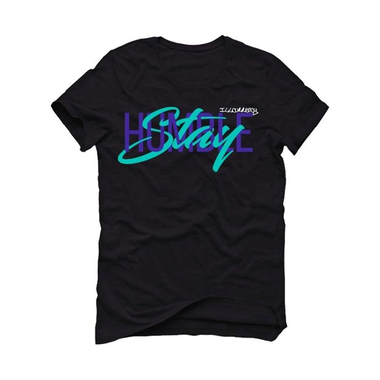 Air Jordan 5 "Alternate Grape" Black T-Shirt (Stay Humble) - illCurrency Sneaker Matching Apparel