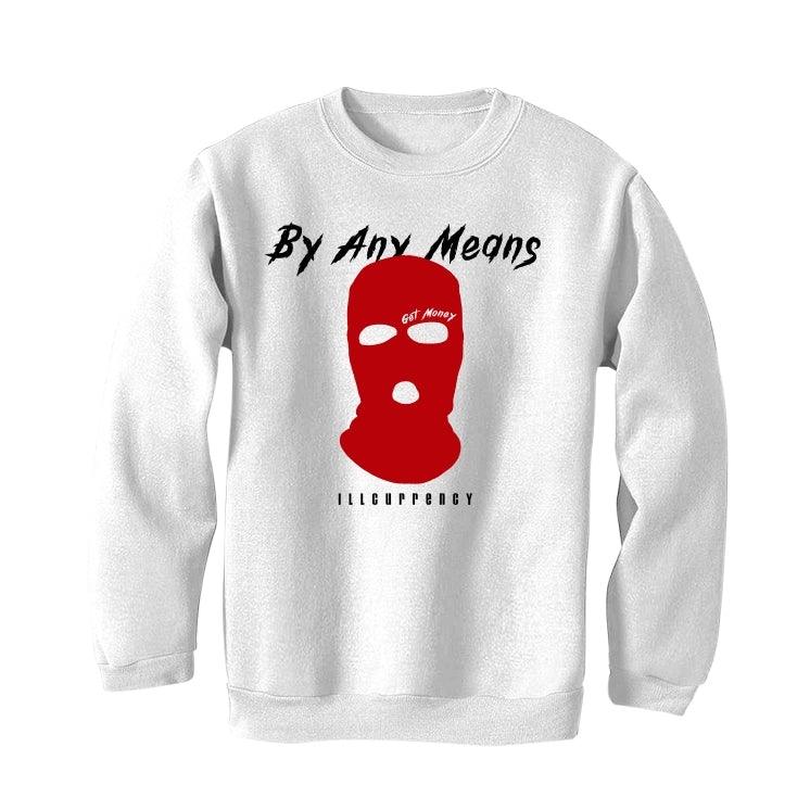Air Jordan 3 Denim ‘Fire Red’ 2020 White T-Shirt (By any means) - illCurrency Sneaker Matching Apparel