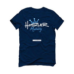 Air Jordan 13 “Obsidian” 2021 Navy Blue T-Shirt (Hustler Mentality) - illCurrency Sneaker Matching Apparel