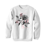 Air Jordan 5 GS Pink Foam White T-Shirt (Roses) - illCurrency Sneaker Matching Apparel