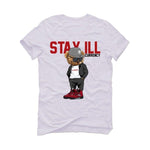Air Jordan 5 Raging Bull White T-Shirt (Stay ill Bear) - illCurrency Sneaker Matching Apparel