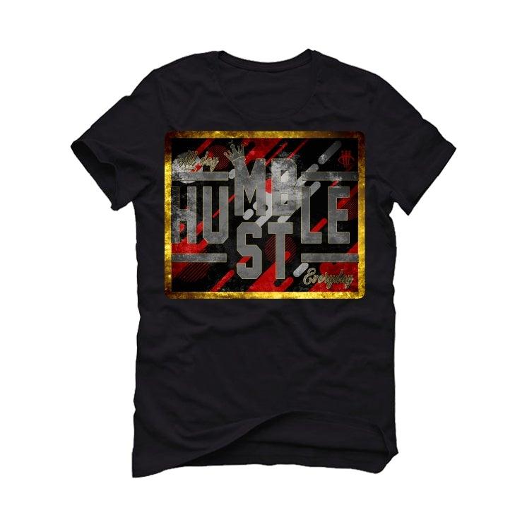 Air Jordan 12 Retro "Reverse Flu Game" Black T-Shirt (always hustle) - illCurrency Sneaker Matching Apparel