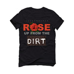 Air Jordan 5 “Dunk on Mars” Black T-Shirt (Rose up from the dirt)