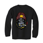 Air Jordan 5 RED AND YELLOW 2020 Black T-Shirt (G smoker) - illCurrency Sneaker Matching Apparel
