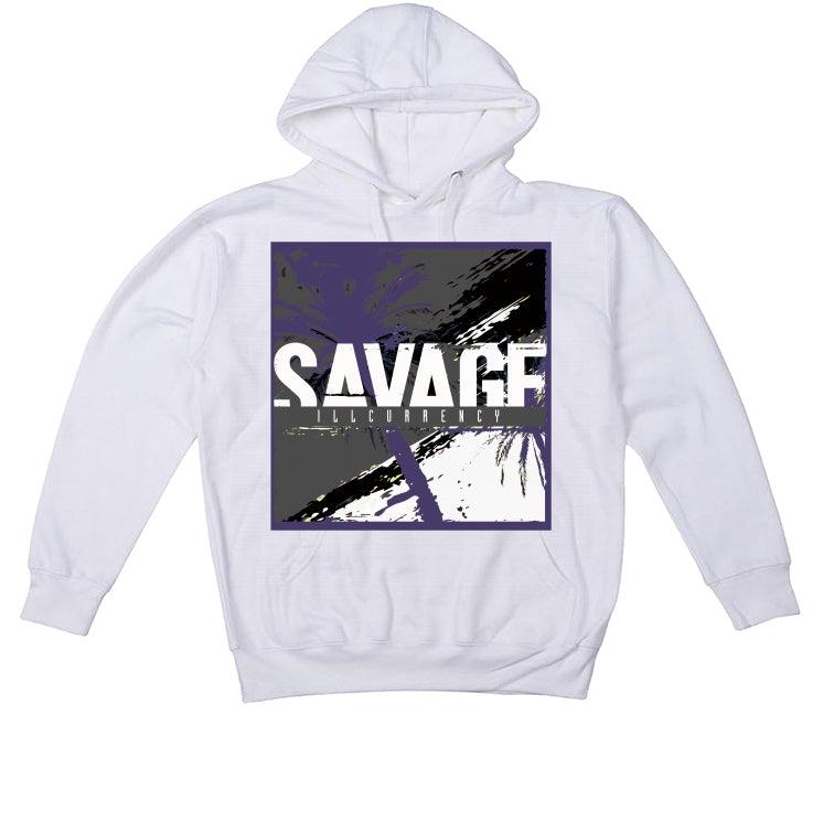 Air Jordan 7 Retro 'Flint' 2021 White T-Shirt (Savage Illcurrency) - illCurrency Sneaker Matching Apparel