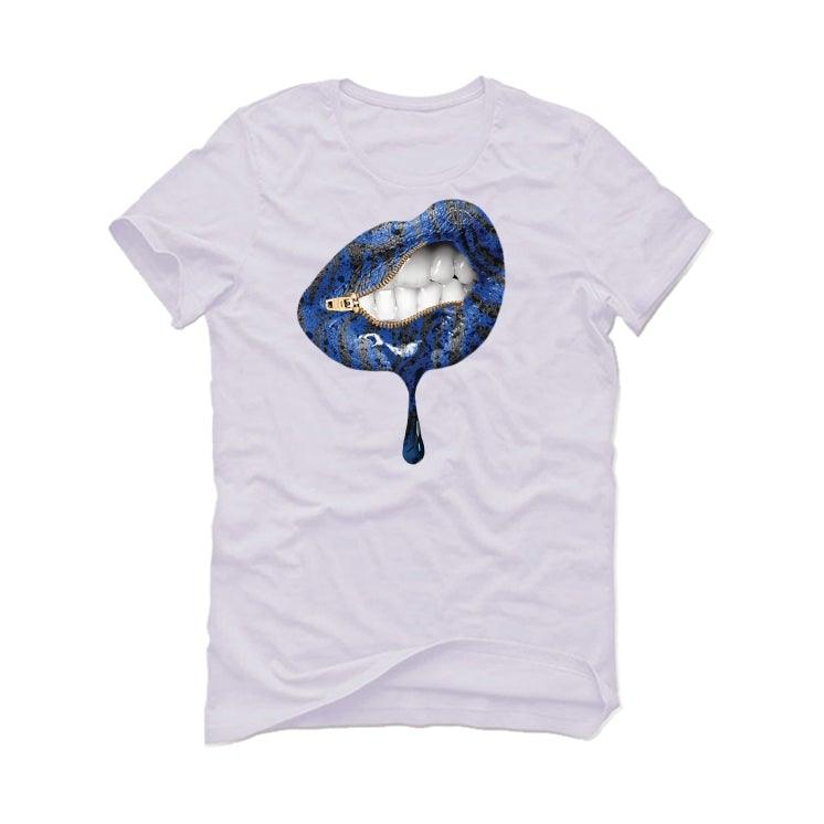 Air Jordan 3 “Racer Blue” 2021 White T-Shirt (lips unsealed) - illCurrency Sneaker Matching Apparel