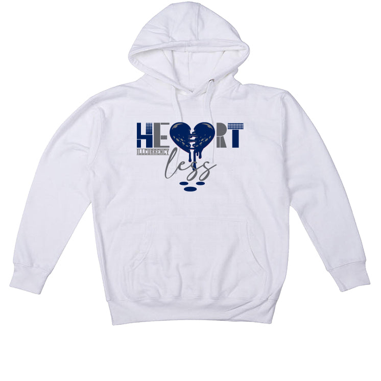 Air Jordan 4 “Midnight Navy” White T-Shirt (Heartless)