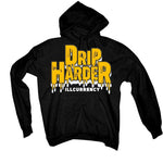 Nike dunk low "goldenrod" Black T-Shirt (Drip harder) - illCurrency Sneaker Matching Apparel