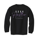 Air Jordan 7 GS “Barely Grape” Black T-Shirt (Born Hustler)