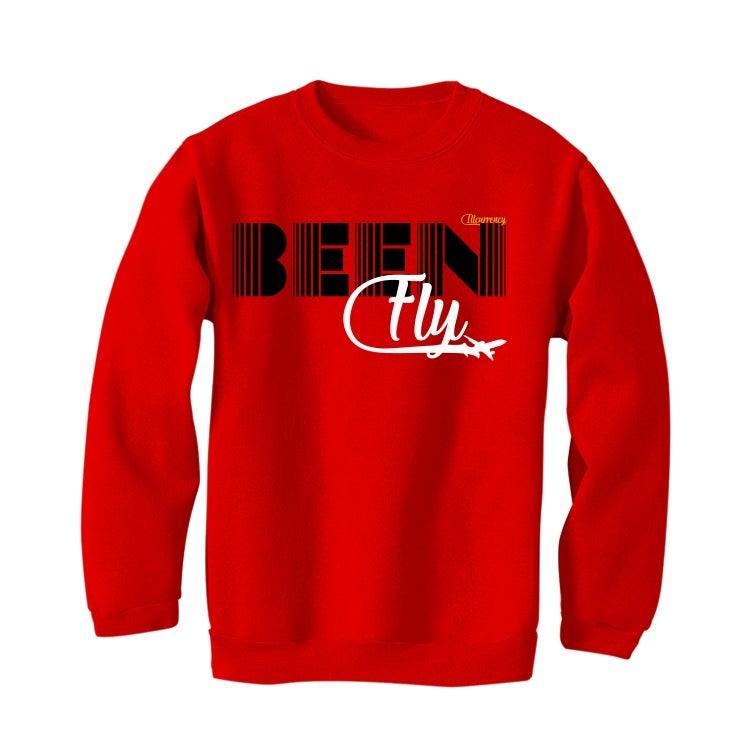 Air Jordan 4 SE FIBA Red T-Shirt (Been Fly) - illCurrency Sneaker Matching Apparel