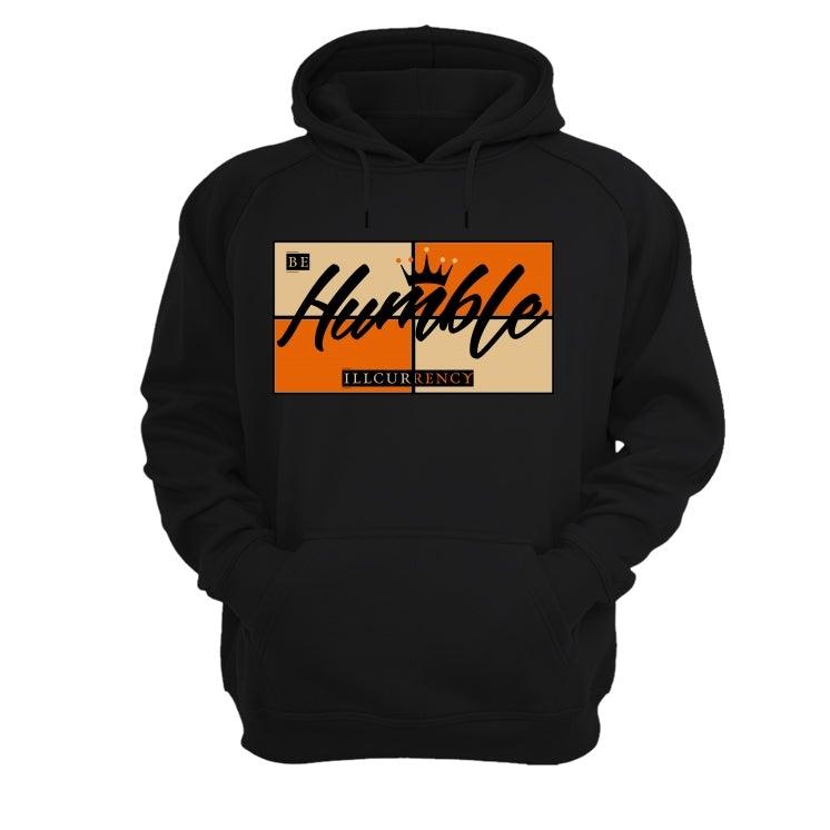 Air Jordan RETRO 1 (Orange black) 2019 Black Shirt (Be Humble) - illCurrency Sneaker Matching Apparel