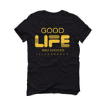 Air Jordan 12 “Black Taxi” Black T-Shirt (Bad Choices)