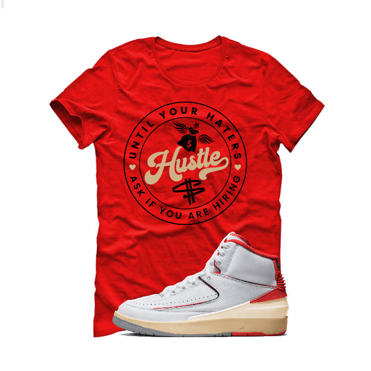 Air Jordan 2 Retro “White Fire Red Black Cement” Matching T-Shirt, Sweatshirts, & Hoodies
