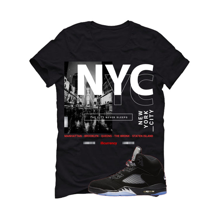 Air Jordan 5 Black Metallic Reimagined Matching T-Shirt, Sweatshirts, & Hoodies