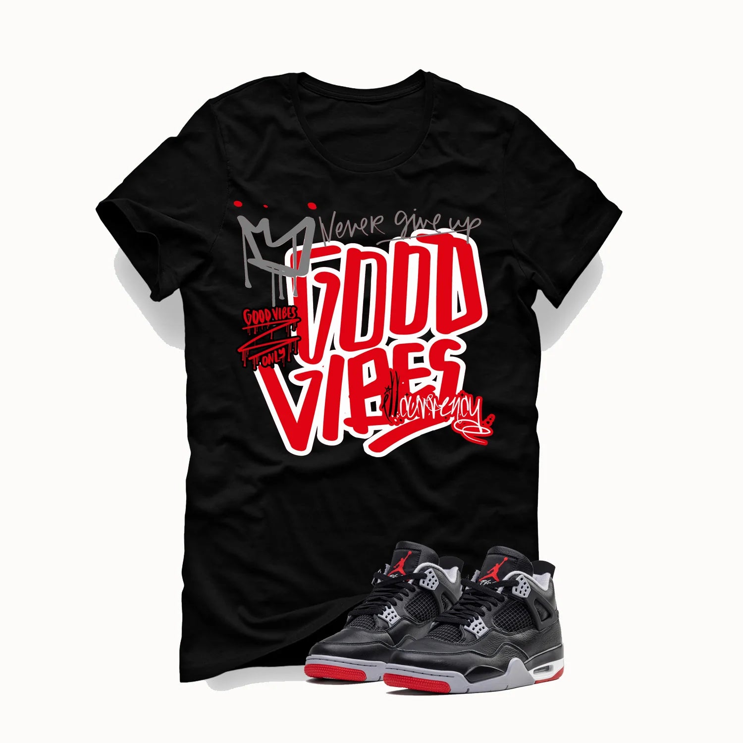 AIR JORDAN 4 “BRED REIMAGINED” 2024  Matching T-Shirt, Sweatshirts, & Hoodies