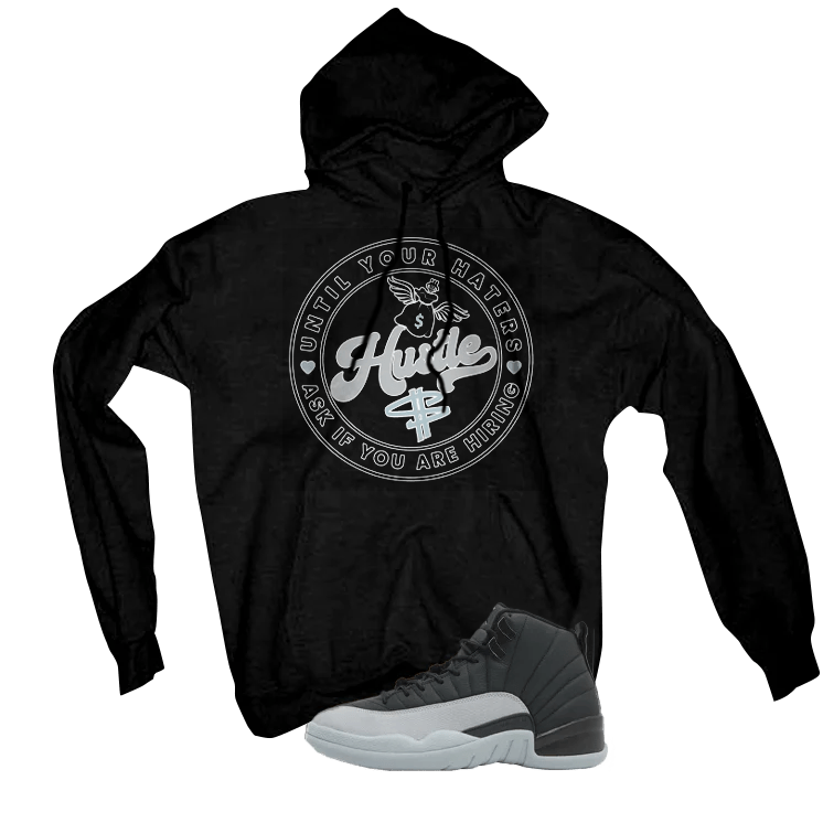 Air Jordan 12 Black/Wolf Grey Black T-Shirt (Haters Catch Up)| illcurrency