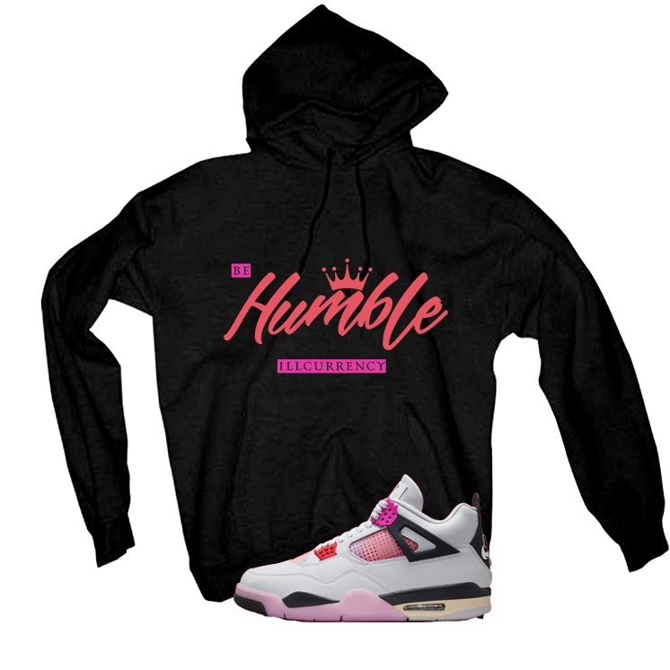 Air Jordan 4 Comic Matching T-Shirt Black T-Shirt (Be Humble)| illcurrency