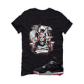 Air Jordan 4 Bred Matching T-Shirt Black T-Shirt (Mad Gamer)| illcurrency