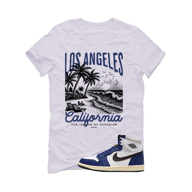 Air Jordan 1 Rare Air Deep Royal Blue White T-Shirt (Los Angeles)| illcurrency