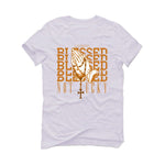 Nike Dunk Low "Reverse Curry" | Illcurrency White T-Shirt (Blessed not lucky)