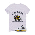Air Jordan 4 Tour Yellow Matching T-Shirt White T-Shirt (Cream)| illcurrency