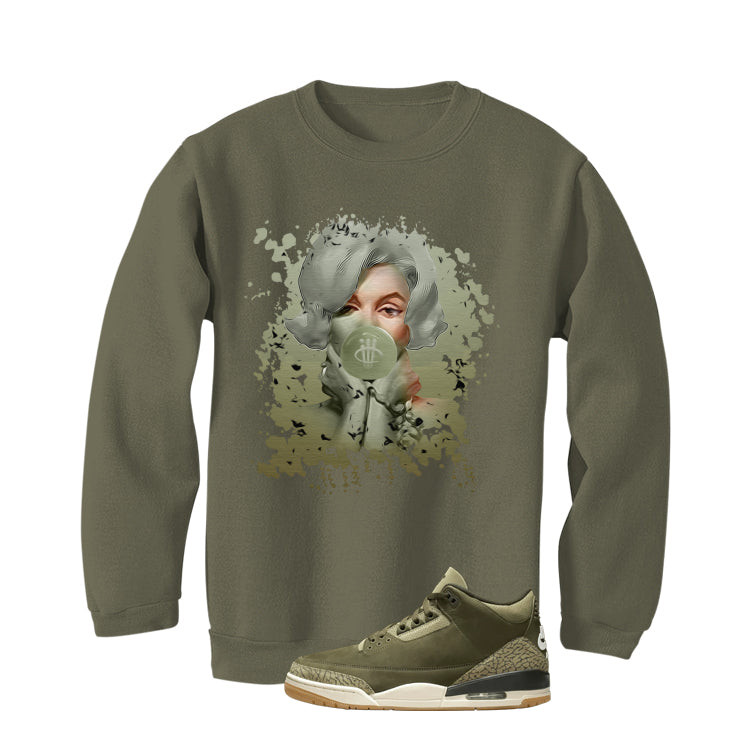Air Jordan 3 Family Affair Matching T-Shirt, Sweatshirts & Hoodies Military Green T-Shirt (Bubble Gum)| illcurrency
