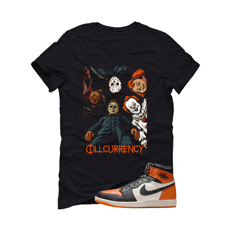 Air Jordan 1 High OG Shattered Backboard Black T-Shirt (illcurrency Nightmare)| illcurrency