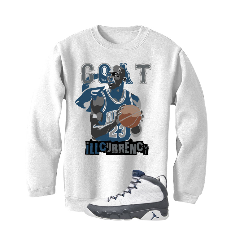 Air Jordan 9 Flint Grey Matching T-Shirt, Sweatshirts & Hoodies White T-Shirt (GOAT 23)| illcurrency