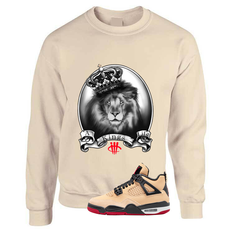 Air Jordan 4 Pizza (GS) Tan T-Shirt (A Kings Life)| illcurrency