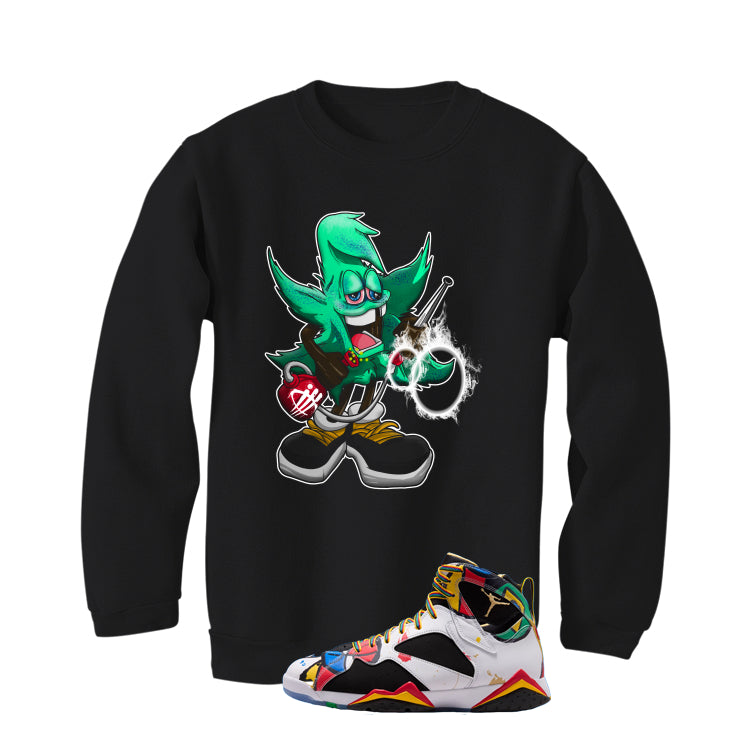 Air Jordan 7 Miro Matching T-Shirt Black T-Shirt (Bad Weed)| illcurrency