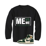 Air Jordan 1 High OG WMNS Fir Matching T-Shirt, Sweatshirts & Hoodies Black T-Shirt (Me Vs Me)| illcurrency