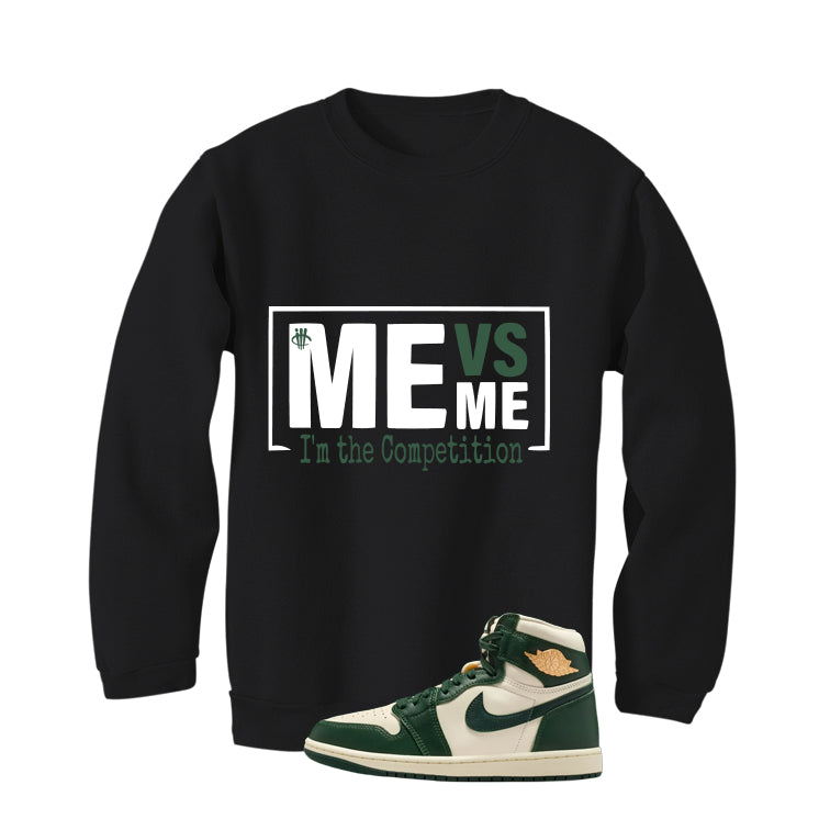 Air Jordan 1 High OG WMNS Fir Matching T-Shirt, Sweatshirts & Hoodies Black T-Shirt (Me Vs Me)| illcurrency