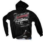 Air Jordan 5 Black Metallic Reimagined Black T-Shirt (Raceway)| illcurrency